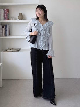 「archives（アルシーヴ）のアイテム」を使った、NANASEさん（骨格ストレート・レディース・157cm）の春コーディネート