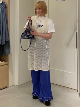 「HELLO.SANFRANCISCO（ハローサンフランシスコ）のアイテム」を使った、himechanyuさん（レディース・161cm）の夏コーディネート