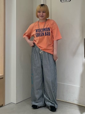 「アイテム（トップス）」を使った、himechanyuさん（レディース・161cm）の夏コーディネート
