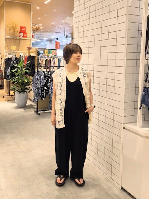 【willow】【新色追加】スラブ裏毛裾ドロストオールインワン