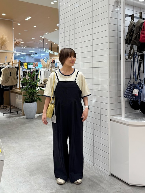 シアースラブロゴ刺繍リンガーTee