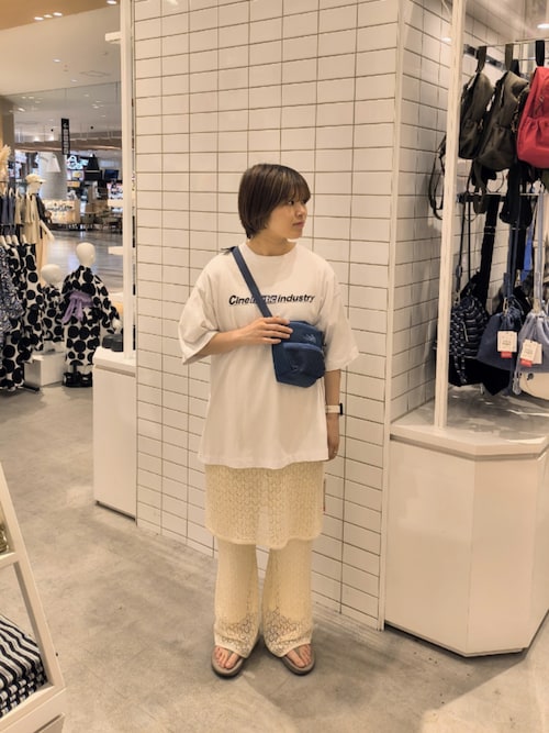 レース編みニットチュニック