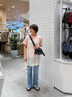 「CIAOPANIC TYPY（チャオパニックティピー）のアイテム」を使った、J  U R  Iさん（骨格ストレート・レディース・156cm）の夏コーディネート