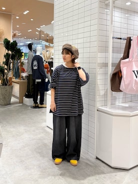 「DOD（ディーオーディー）のアイテム」を使った、J  U R  Iさん（レディース・156cm）の秋コーディネート