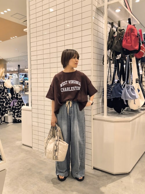 【低身長・高身長対応/サイズ展開あり】柔らかワイドイージーデニム