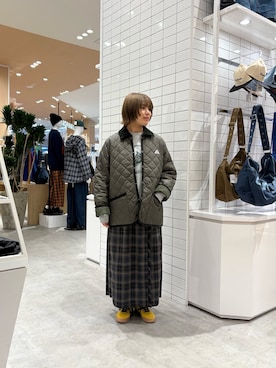 「アイテム（ブルゾン）」を使った、J  U R  Iさん（レディース・156cm）の秋コーディネート