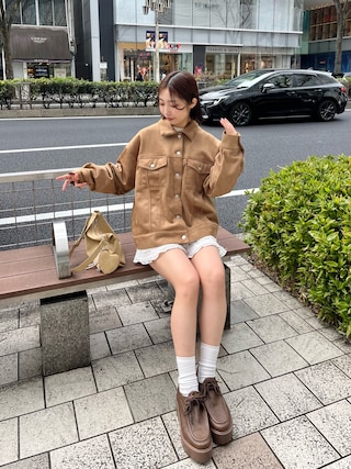 Chico（チコ）の「【セットアップ対応】ルーズデニムGジャン