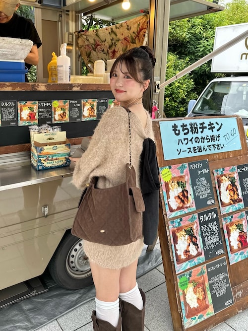 2wayチェーンショルダーキルティングバッグ（ショルダーバッグ