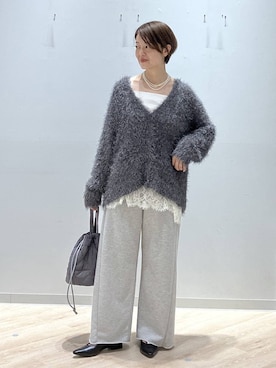 「GLOBAL WORK（グローバルワーク）のアイテム（パンツ）」を使った、miinoさん（レディース・152cm）の春コーディネート