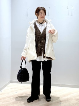 「アイテム（チョーカー）」を使った、miinoさん（レディース・152cm・40代）の秋コーディネート