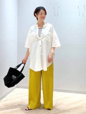 「アイテム（カチューシャ）」を使った、miinoさん（レディース・152cm・40代）の夏コーディネート