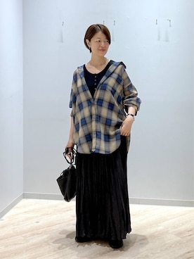 「GLOBAL WORK（グローバルワーク）のアイテム（バッグ）」を使った、miinoさん（レディース・152cm）の夏コーディネート
