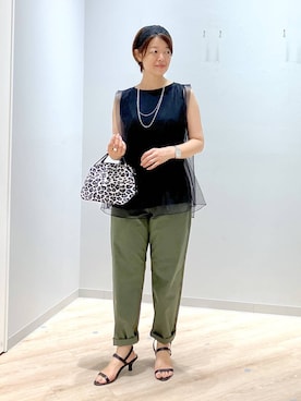 「アイテム（カチューシャ）」を使った、miinoさん（レディース・152cm・40代）の夏コーディネート