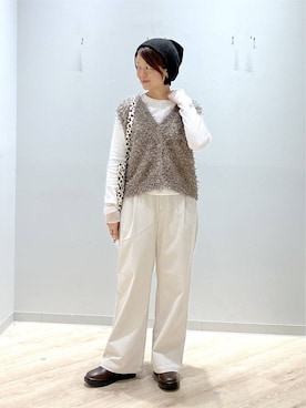 「GLOBAL WORK（グローバルワーク）のアイテム」を使った、miinoさん（レディース・152cm）の秋コーディネート