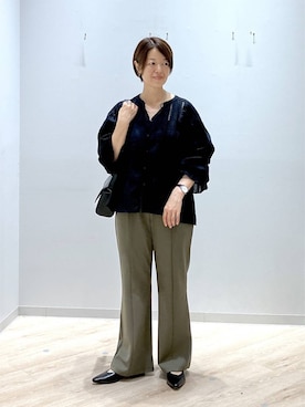 「GLOBAL WORK（グローバルワーク）のアイテム（パンツ）」を使った、miinoさん（レディース・152cm）の夏コーディネート
