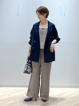 「GLOBAL WORK（グローバルワーク）のアイテム（ジャケット/アウター）」を使った、miinoさん（レディース・152cm）の春コーディネート