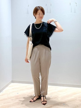 「アイテム（パンツ）」を使った、miinoさん（レディース・152cm・40代）の夏コーディネート