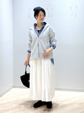 「アイテム（帽子）」を使った、miinoさん（レディース・152cm・40代）の秋コーディネート