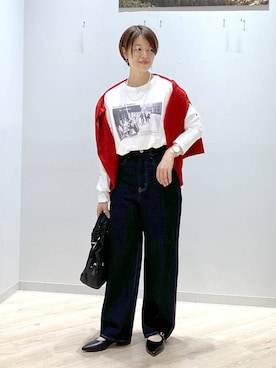 「アイテム（パンプス）」を使った、miinoさん（レディース・152cm・40代）の秋コーディネート