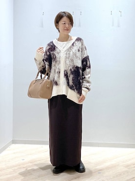 「アイテム（バッグ）」を使った、miinoさん（レディース・152cm・40代）の秋コーディネート