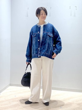 「アイテム（ショルダーバッグ）」を使った、miinoさん（レディース・152cm・40代）の秋コーディネート