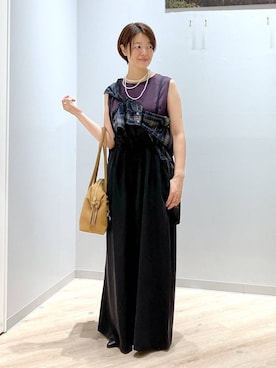 「アイテム（ネックレス）」を使った、miinoさん（レディース・152cm・40代）の夏コーディネート