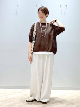 「GLOBAL WORK（グローバルワーク）のアイテム（シューズ）」を使った、miinoさん（レディース・152cm）の春コーディネート