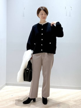 「GLOBAL WORK（グローバルワーク）のアイテム」を使った、miinoさん（レディース・152cm・40代）の秋コーディネート