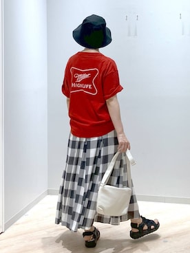 「アイテム（シューズ）」を使った、miinoさん（レディース・152cm・40代）の夏コーディネート