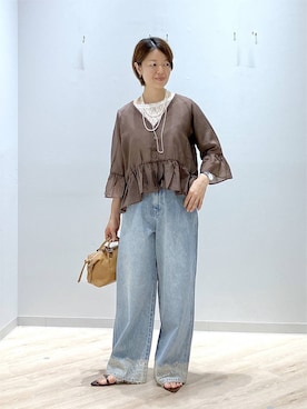 「GLOBAL WORK（グローバルワーク）のアイテム（アクセサリー）」を使った、miinoさん（レディース・152cm）の夏コーディネート