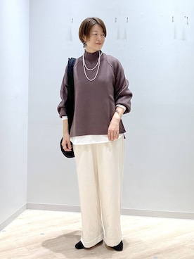 「GLOBAL WORK（グローバルワーク）のアイテム」を使った、miinoさん（レディース・152cm・40代）の秋コーディネート