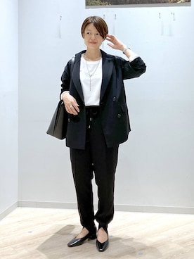 「アイテム（ジャケット/アウター）」を使った、miinoさん（レディース・152cm・40代）の秋コーディネート