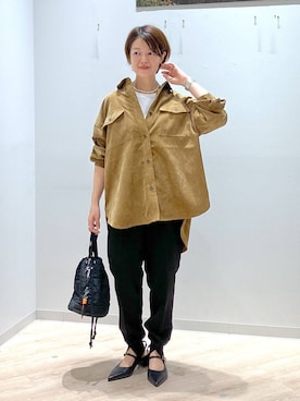 「アイテム（ハンドバッグ）」を使った、miinoさん（レディース・152cm・40代）の秋コーディネート