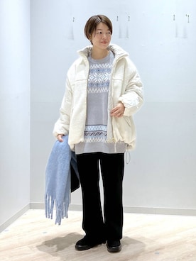 「GLOBAL WORK（グローバルワーク）のアイテム」を使った、miinoさん（レディース・152cm・40代）の秋コーディネート