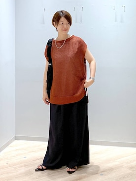 「アイテム（ネックレス）」を使った、miinoさん（レディース・152cm・40代）の夏コーディネート