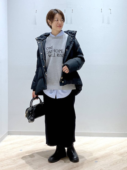 ウツクシルエット撥水ダウンブルゾン/497167（ダウンジャケット/コート