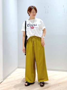 「アイテム（パンツ）」を使った、miinoさん（レディース・152cm・40代）の夏コーディネート