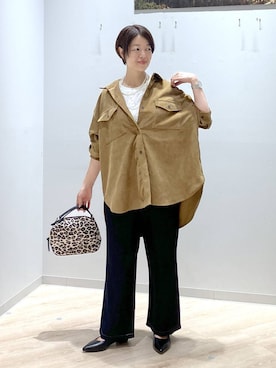 「アイテム（タンクトップ）」を使った、miinoさん（レディース・152cm・40代）の秋コーディネート
