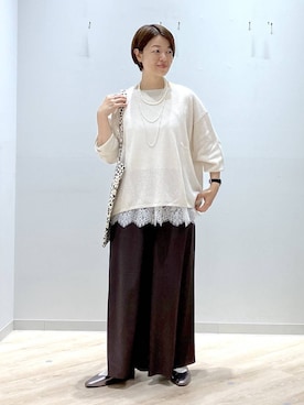 「GLOBAL WORK（グローバルワーク）のらくっション撥水フィットパンプス/135895（パンプス、その他）」を使った、miinoさん（レディース・152cm）の春コーディネート