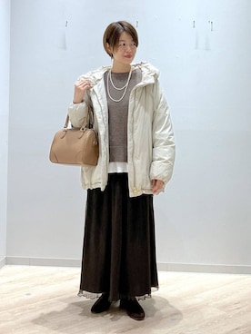 「アイテム（アクセサリー、その他）」を使った、miinoさん（レディース・152cm）の冬コーディネート