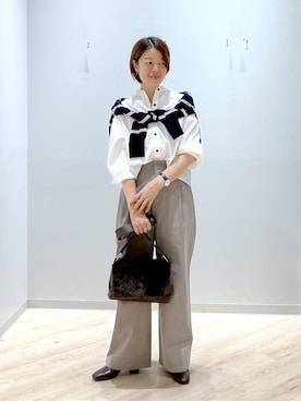 「GLOBAL WORK（グローバルワーク）のアイテム（アクセサリー）」を使った、miinoさん（レディース・152cm）の秋コーディネート