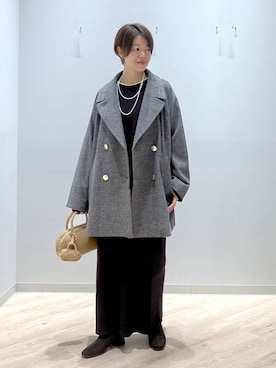 「アイテム（ワンピース/ドレス）」を使った、miinoさん（レディース・152cm・40代）の冬コーディネート