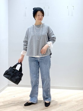 「アイテム（帽子）」を使った、miinoさん（レディース・152cm・40代）の秋コーディネート