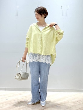 「GLOBAL WORK（グローバルワーク）のアイテム（シューズ）」を使った、miinoさん（レディース・152cm）の春コーディネート