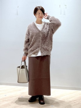 「GLOBAL WORK（グローバルワーク）のアイテム（ワンピース）」を使った、miinoさん（レディース・152cm）の秋コーディネート