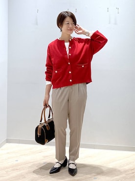 「アイテム（パンプス）」を使った、miinoさん（レディース・152cm・40代）の秋コーディネート