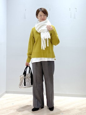 「GLOBAL WORK（グローバルワーク）のアイテム」を使った、miinoさん（レディース・152cm・40代）の秋コーディネート