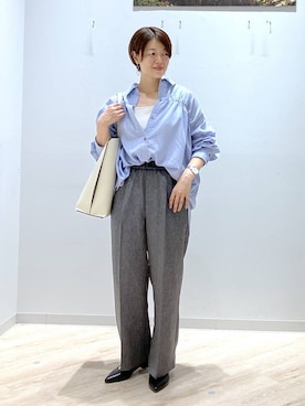 「アイテム（パンプス）」を使った、miinoさん（レディース・152cm・40代）の秋コーディネート