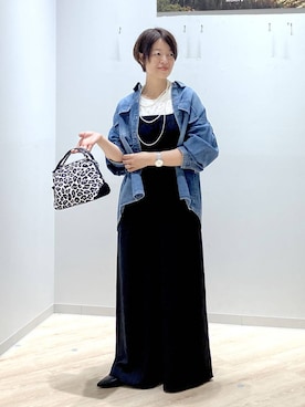 「アイテム（オールインワン・サロペット）」を使った、miinoさん（レディース・152cm・40代）の秋コーディネート