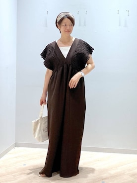 「アイテム（アクセサリー）」を使った、miinoさん（レディース・152cm）の夏コーディネート